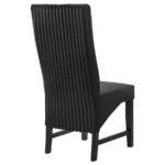 BARRAND UPHOLSTERED DINING SIDE CHAIR BLACK (SET OF 2) - Image 8