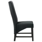 BARRAND UPHOLSTERED DINING SIDE CHAIR BLACK (SET OF 2) - Image 9