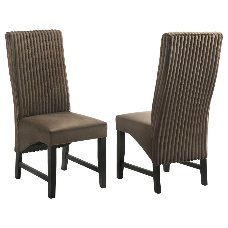 106388_001x900.jpg BARRAND UPHOLSTERED DINING SIDE CHAIR CHOCOLATE (SET OF 2) - Image 1