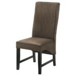 BARRAND UPHOLSTERED DINING SIDE CHAIR CHOCOLATE (SET OF 2) - Image 5