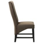 BARRAND UPHOLSTERED DINING SIDE CHAIR CHOCOLATE (SET OF 2) - Image 9