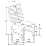 BARRAND UPHOLSTERED DINING SIDE CHAIR CHOCOLATE (SET OF 2) - Image 13