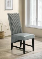 BARRAND UPHOLSTERED DINING SIDE CHAIR GREY (SET OF 2) - Image 2