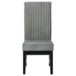 BARRAND UPHOLSTERED DINING SIDE CHAIR GREY (SET OF 2) - Image 4