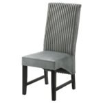 BARRAND UPHOLSTERED DINING SIDE CHAIR GREY (SET OF 2) - Image 5