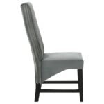 BARRAND UPHOLSTERED DINING SIDE CHAIR GREY (SET OF 2) - Image 9