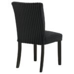 DERMOTT UPHOLSTERED PARSON DINING SIDE CHAIR BLACK (SET OF 2) - Image 8