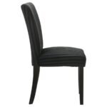 DERMOTT UPHOLSTERED PARSON DINING SIDE CHAIR BLACK (SET OF 2) - Image 9