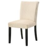 DERMOTT UPHOLSTERED PARSON DINING SIDE CHAIR CREAM (SET OF 2) - Image 5