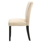 DERMOTT UPHOLSTERED PARSON DINING SIDE CHAIR CREAM (SET OF 2) - Image 6