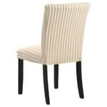 DERMOTT UPHOLSTERED PARSON DINING SIDE CHAIR CREAM (SET OF 2) - Image 7