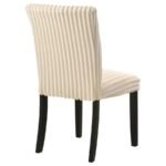 DERMOTT UPHOLSTERED PARSON DINING SIDE CHAIR CREAM (SET OF 2) - Image 8