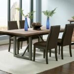 SPRING CREEK 5-PIECE RECTANGULAR DINING TABLE SET CHOCOLATE