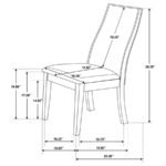 SPRING CREEK 5-PIECE RECTANGULAR DINING TABLE SET CHOCOLATE - Image 11
