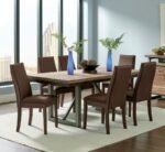 SPRING CREEK 7-PIECE RECTANGULAR DINING TABLE SET CHOCOLATE
