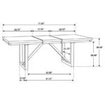 SPRING CREEK 7-PIECE RECTANGULAR DINING TABLE SET CHOCOLATE - Image 10