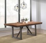 SPRING CREEK 77-INCH EXTENSION DINING TABLE NATURAL WALNUT - Image 2