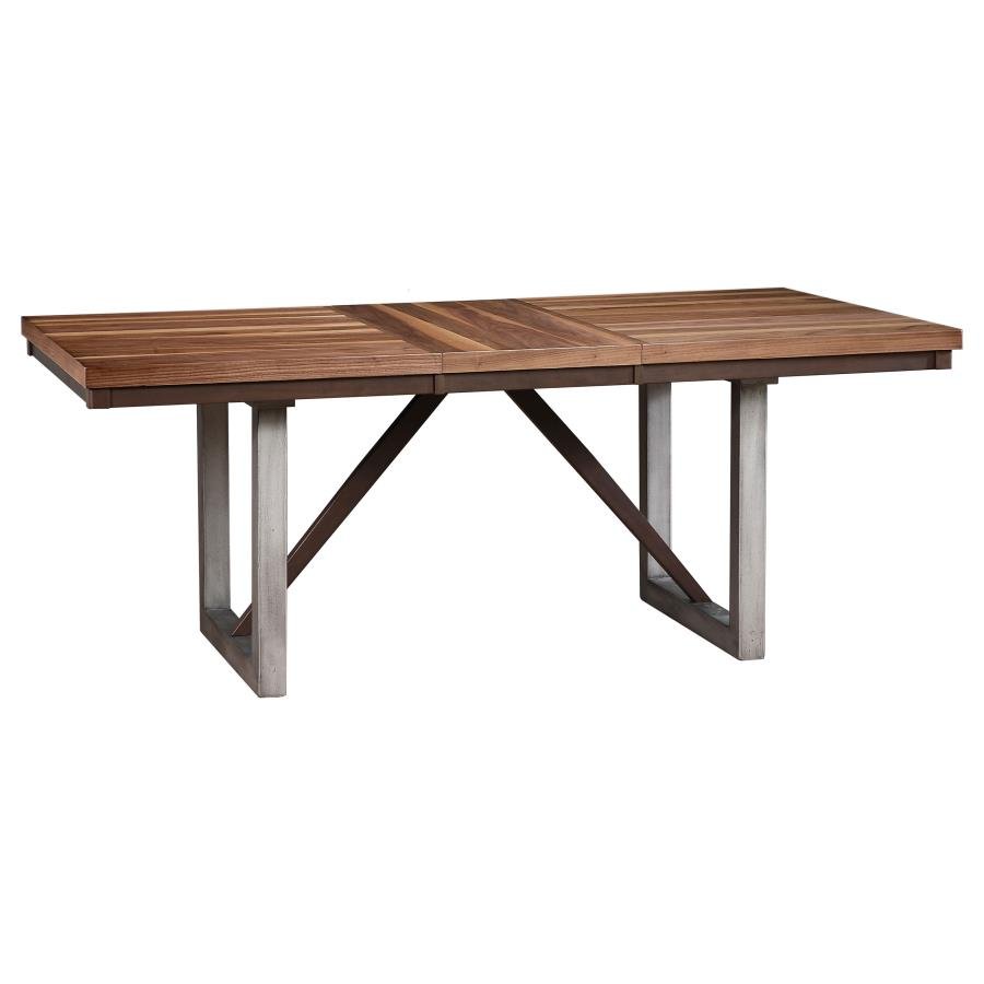 106581_02x900.jpg SPRING CREEK 77-INCH EXTENSION DINING TABLE NATURAL WALNUT - Image 1