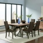 SPRING CREEK 77-INCH EXTENSION DINING TABLE NATURAL WALNUT - Image 8