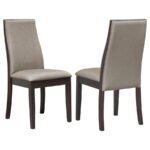 SPRING CREEK UPHOLSTERED DINING CHAIR TAUPE (SET OF 2)