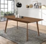 REDBRIDGE 75-INCH EXTENSION LEAF DINING TABLE NATURAL WALNUT - Image 2