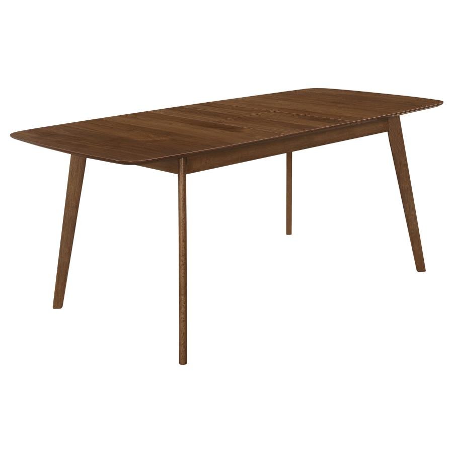 106591_02x900.jpg REDBRIDGE 75-INCH EXTENSION LEAF DINING TABLE NATURAL WALNUT - Image 1