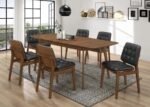 REDBRIDGE 75-INCH EXTENSION LEAF DINING TABLE NATURAL WALNUT - Image 5