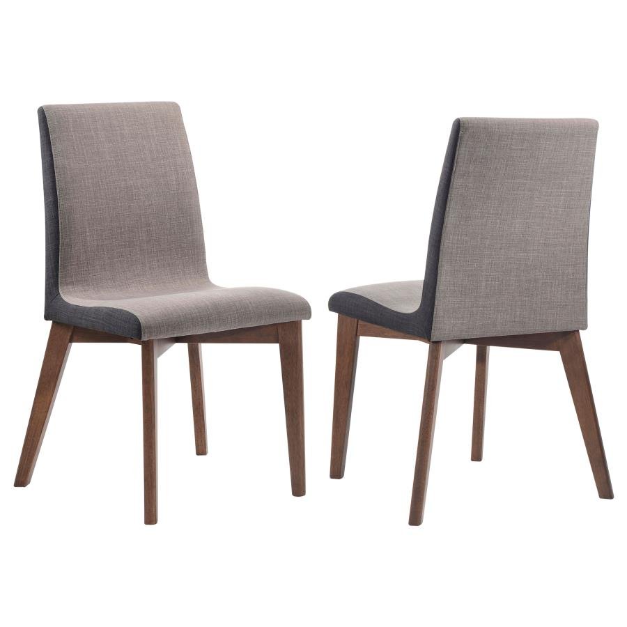 106592_001x900.jpg REDBRIDGE UPHOLSTERED DINING SIDE CHAIR WALNUT (SET OF 2) - Image 1