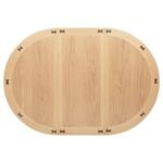 LAVON 5-PIECE OVAL EXTENSION LEAF DINING SET LIGHT OAK - Image 6