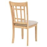 LAVON WOOD DINING SIDE CHAIR GREY AND LIGHT OAK (SET OF 2) - Image 9