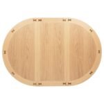 LAVON 5-PIECE OVAL COUNTER HEIGHT DINING SET LIGHT OAK - Image 6