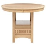 LAVON OVAL 60-INCH COUNTER HEIGHT EXTENSION DINING TABLE LIGHT OAK - Image 7