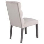 CARLA VELVET UPHOLSTERED DINING SIDE CHAIR STONE (SET OF 2) - Image 8
