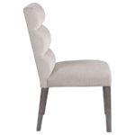 CARLA VELVET UPHOLSTERED DINING SIDE CHAIR STONE (SET OF 2) - Image 9