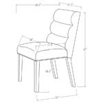 CARLA VELVET UPHOLSTERED DINING SIDE CHAIR STONE (SET OF 2) - Image 12