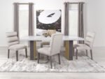 CARLA VELVET UPHOLSTERED DINING SIDE CHAIR STONE (SET OF 2) - Image 16
