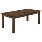 COLEMAN 7-PIECE RECTANGULAR DINING SET RUSTIC GOLDEN BROWN - Image 3