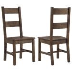 COLEMAN DINING SIDE CHAIR RUSTIC GOLDEN BROWN (SET OF 2)