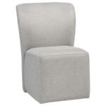 JAELYNN UPHOLSTERED PARSONS DINING SIDE CHAIR BEIGE (SET OF 2)
