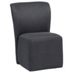 JAELYNN UPHOLSTERED PARSONS DINING SIDE CHAIR CHARCOAL (SET OF 2)