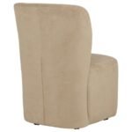 JAELYNN UPHOLSTERED PARSONS DINING SIDE CHAIR TAN (SET OF 2) - Image 3