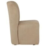 JAELYNN UPHOLSTERED PARSONS DINING SIDE CHAIR TAN (SET OF 2) - Image 4