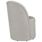 AUBREY UPHOLSTERED BARREL DINING SIDE CHAIR BEIGE (SET OF 2) - Image 3
