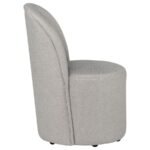 AUBREY UPHOLSTERED BARREL DINING SIDE CHAIR BEIGE (SET OF 2) - Image 4