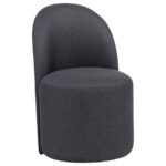 AUBREY UPHOLSTERED BARREL DINING SIDE CHAIR CHARCOAL (SET OF 2)
