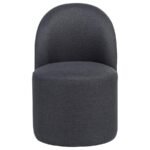 AUBREY UPHOLSTERED BARREL DINING SIDE CHAIR CHARCOAL (SET OF 2) - Image 2
