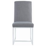 MACKINNON UPHOLSTERED DINING SIDE CHAIR GREY (SET OF 2) - Image 4