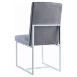 MACKINNON UPHOLSTERED DINING SIDE CHAIR GREY (SET OF 2) - Image 7