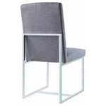 MACKINNON UPHOLSTERED DINING SIDE CHAIR GREY (SET OF 2) - Image 8