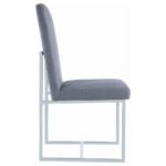 MACKINNON UPHOLSTERED DINING SIDE CHAIR GREY (SET OF 2) - Image 9